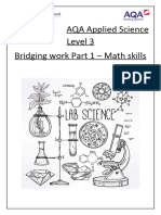 Applied Science Bridging Work Part 1 2023