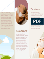 Folleto Salud y Belleza Tratamiento Profesional Azul