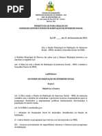 PROJETO DE LEI Nº FHIS