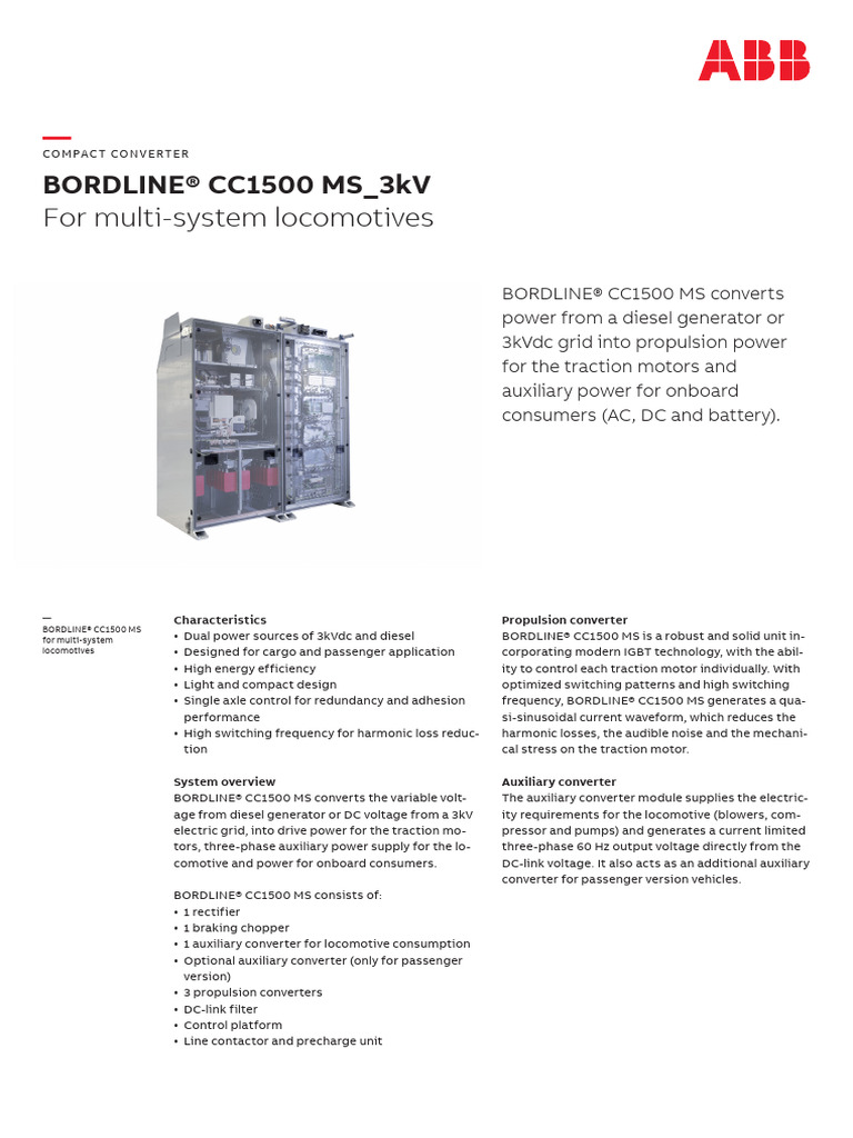 BORDLINE CC1500 - MS - 3kV-D - M - 2300 RevB EN | PDF