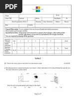 VIII Final-Exams Physics-QP 20-21