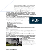 La Definición de Desastre Natural Es Cualquier Evento Catastrófico Causado Por La Naturaleza o Los Procesos Naturales de La Tierra