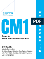 CM1A - Mock Exam Sept 23 Solution