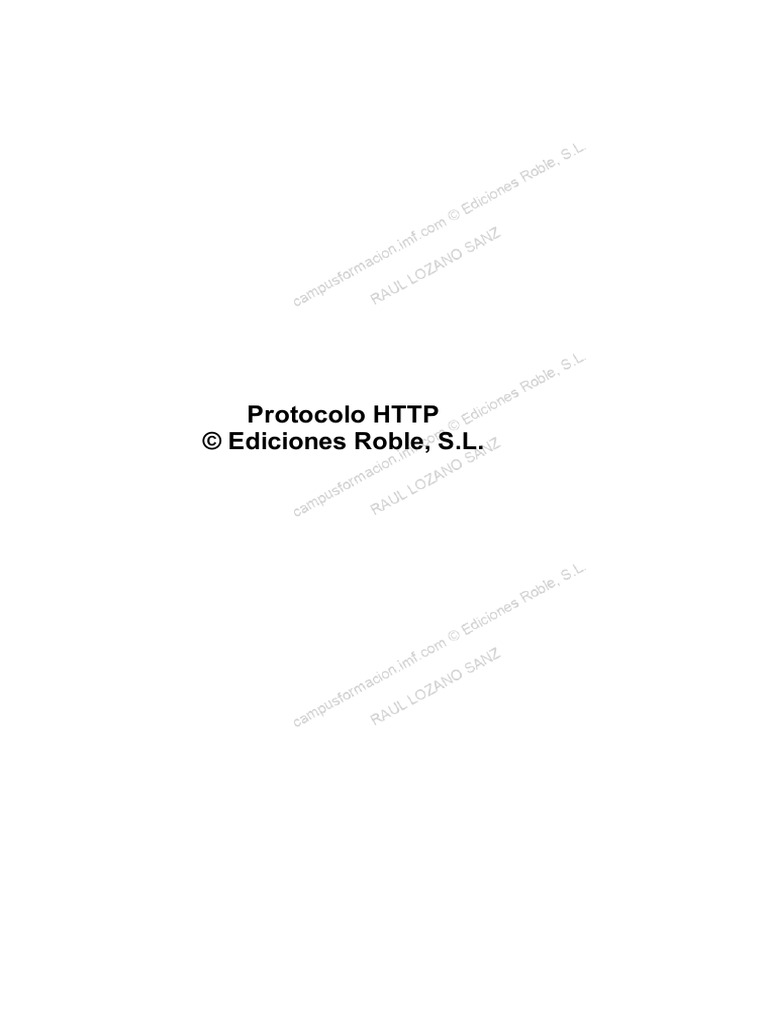 Introducción al Protocolo HTTP | PDF | Redes | Internet y web