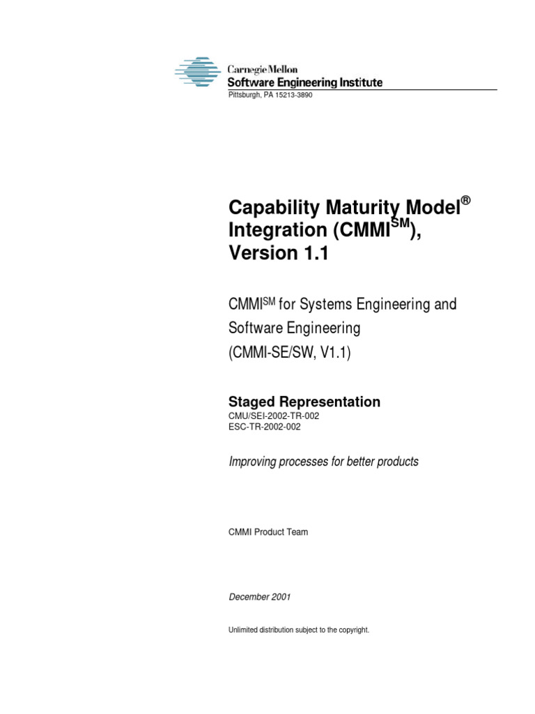 Cmmi-Se-Sw v1.1 | PDF | Business | Computers
