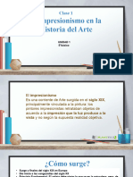 Nº1 Conocer, apreciar y experimentar el Impresionismo y post-impresionismo en las Artes Visuales.