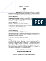 República de Colombia: Corte Suprema de Justicia Sala de Casación Civil Álvaro Fernando García Restrepo