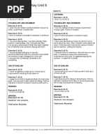 Focus 4 Unit Test Answer Key | PDF