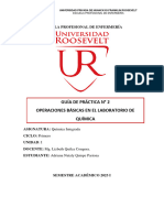 PRACTICA 2 - Operaciones Básicas en El Laboratorio de Quimica