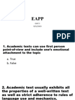 EAPP Quiz 1