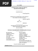 The Church of Jesus Christ of Latter-Day Saints Petition For Rehearing in James Huntsman's Fraud Case