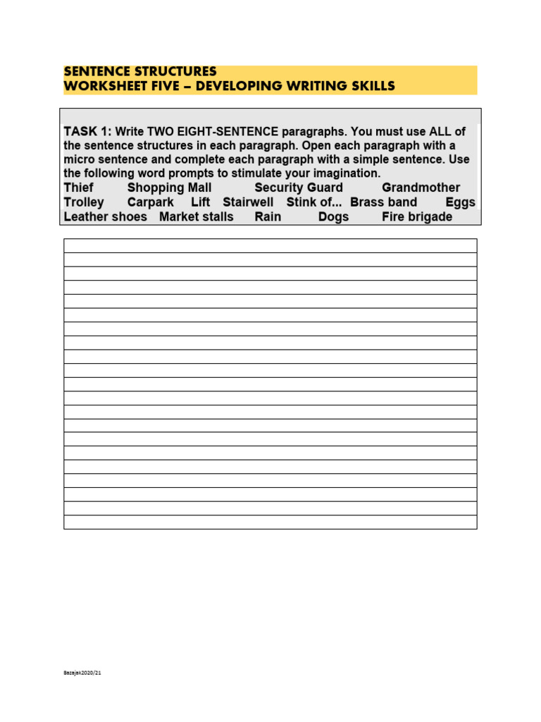 sentence-structures-worksheet-five-developing-writing-skills-pdf