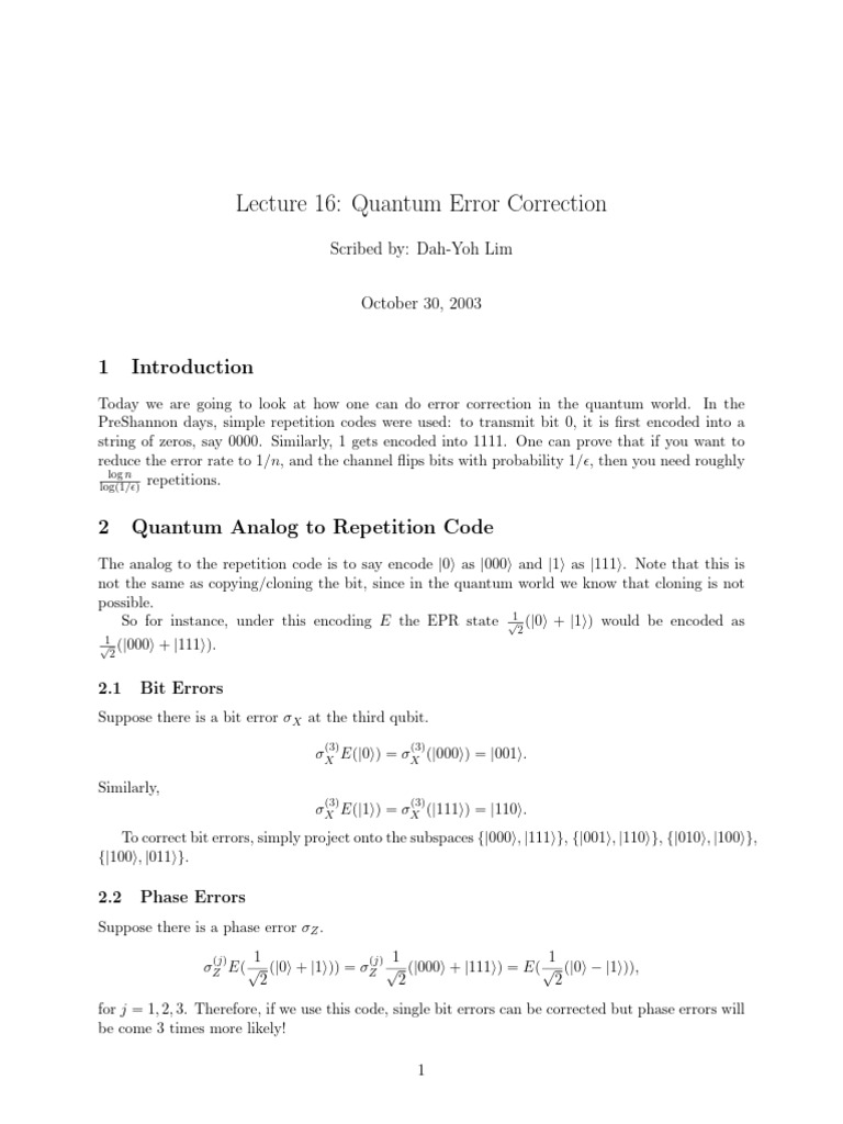 Quantum computing lecture 16 pdf mathematics algebra