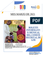 Boletin Informativo de LFR de Marzo 2021