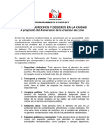 DP Deberes y Derechos de Los Habitantes de Lima