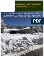 San Bernardino County Sheriff's Department Internal 2023 Mountain Storm Response Summary and After-Action Review