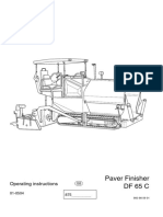Paver Finisher DF 65 C: Operating Instructions