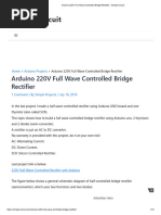 Arduino 220V Full Wave Controlled Bridge Rectifier - Simple Circuit