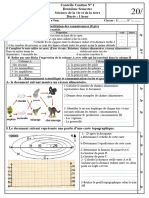 Devoir N1 SVT 1AC Semestre 2 Modele 1