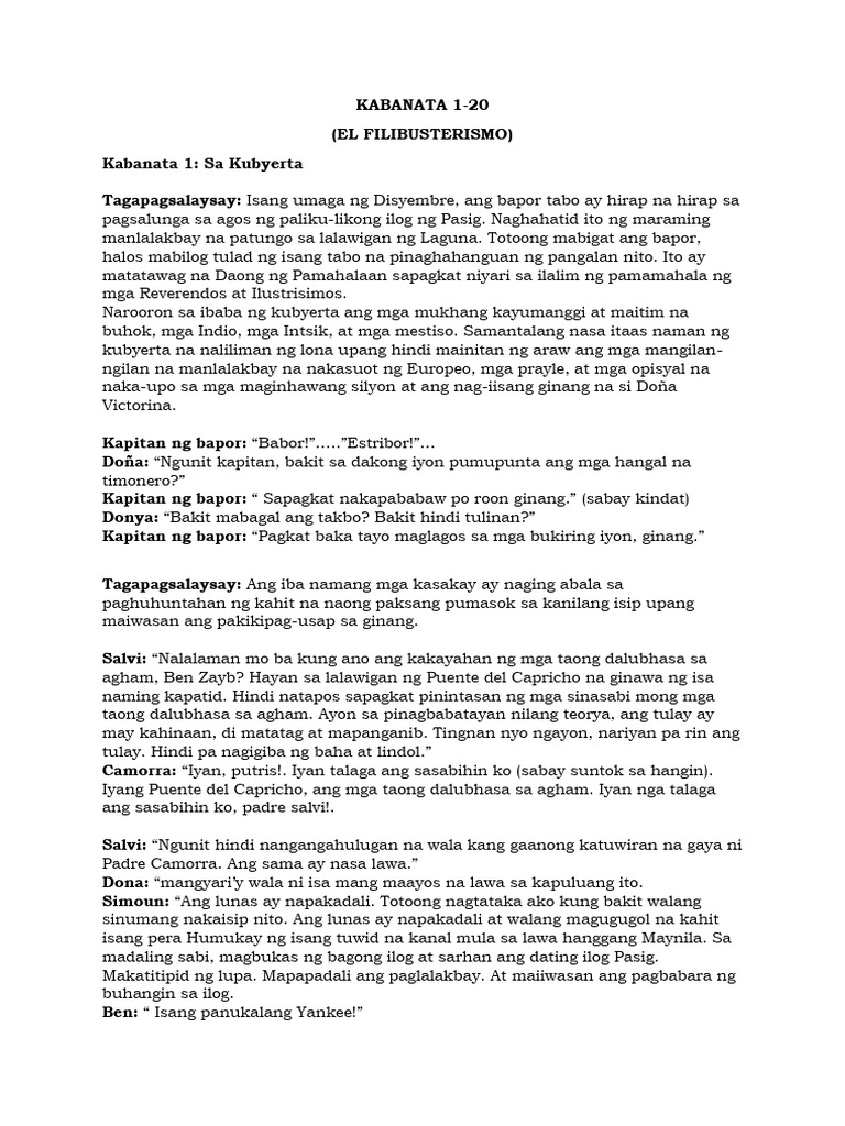 Kabanata 1 20 | PDF