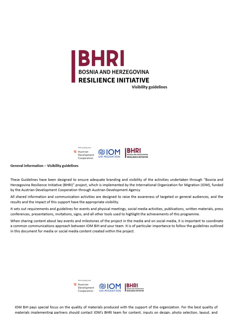 BHRI Project Visibility Guidelines | PDF | Social Media | Popular ...