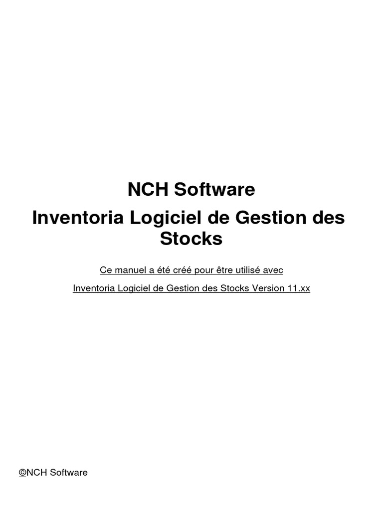 Gestion des Stocks avec Inventoria | PDF | Valeurs séparées par des ...