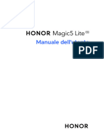 HONOR Magic5 Lite Manuale Dell - x27 Utente - (Magic UI 6.1 - 01, It)
