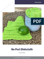No Purl Dishcloth