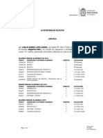 Segundo Periodo Académico de 2018: Código Asignatura O Actividad Académica Créditos Calificación