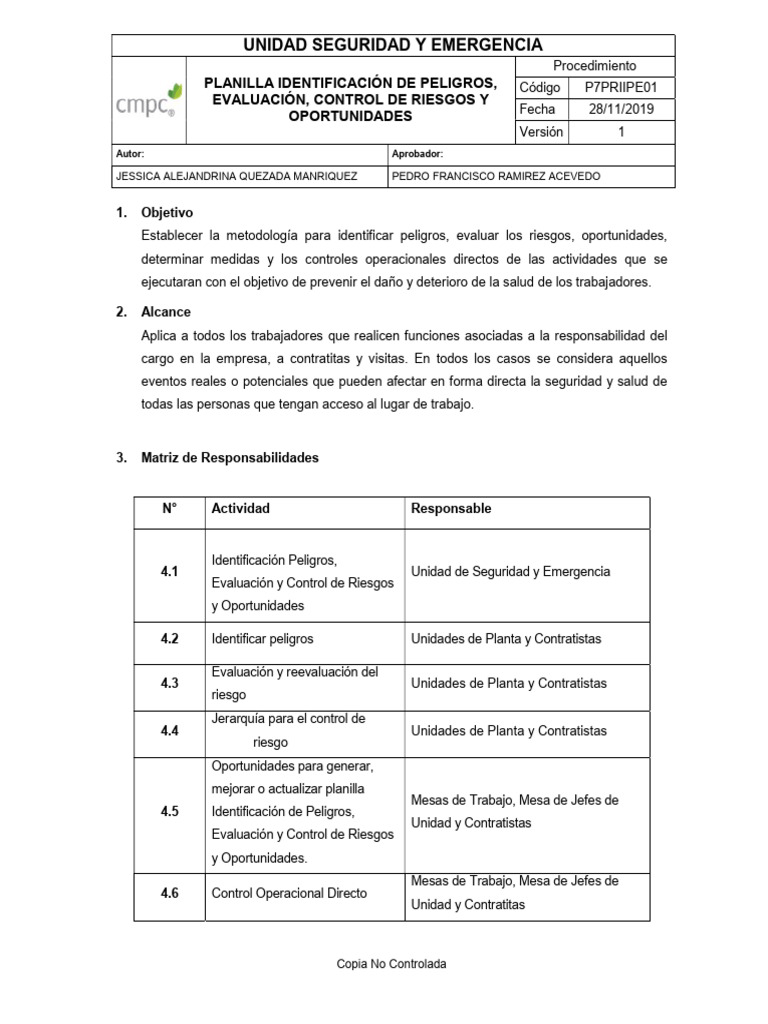 Identificación y Control de Riesgos Laborales | PDF | Riesgo