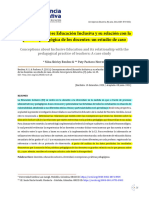 Concepciones Sobre Educacion Inclusiva y Su Relacion Con La Practica Pedagogica de Los Docentes