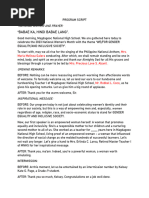 Closing Program Script | PDF