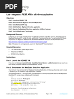 4.9.2 Lab - Integrate A REST API in A Python Application