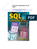 Solution Manual For SQL Fundamentals 3 e 3rd Edition 0137126026