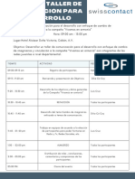 Agenda Taller de Comunicación