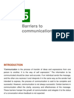 Hapter: Barriers To Communication