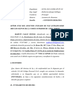 Contesta Demanda - Marvin Calle Pongo - Aumento de Alimentos