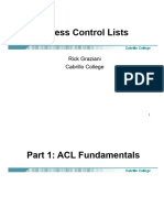 Access Control Lists: Rick Graziani Cabrillo College