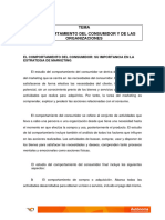 El Comportamiento Del Consumidor y de Las Organizaciones