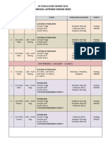 Jadual Latihan SUKAN 2023