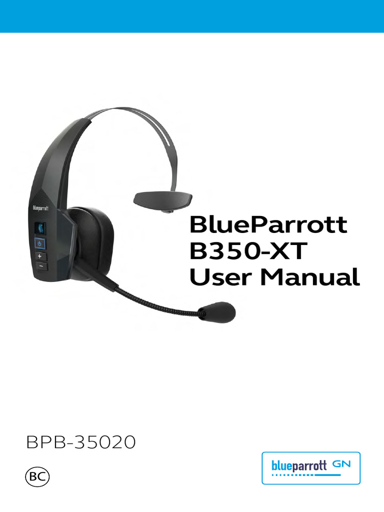 Jabra BlueParrott B350XT User Manual EN English RevA PDF