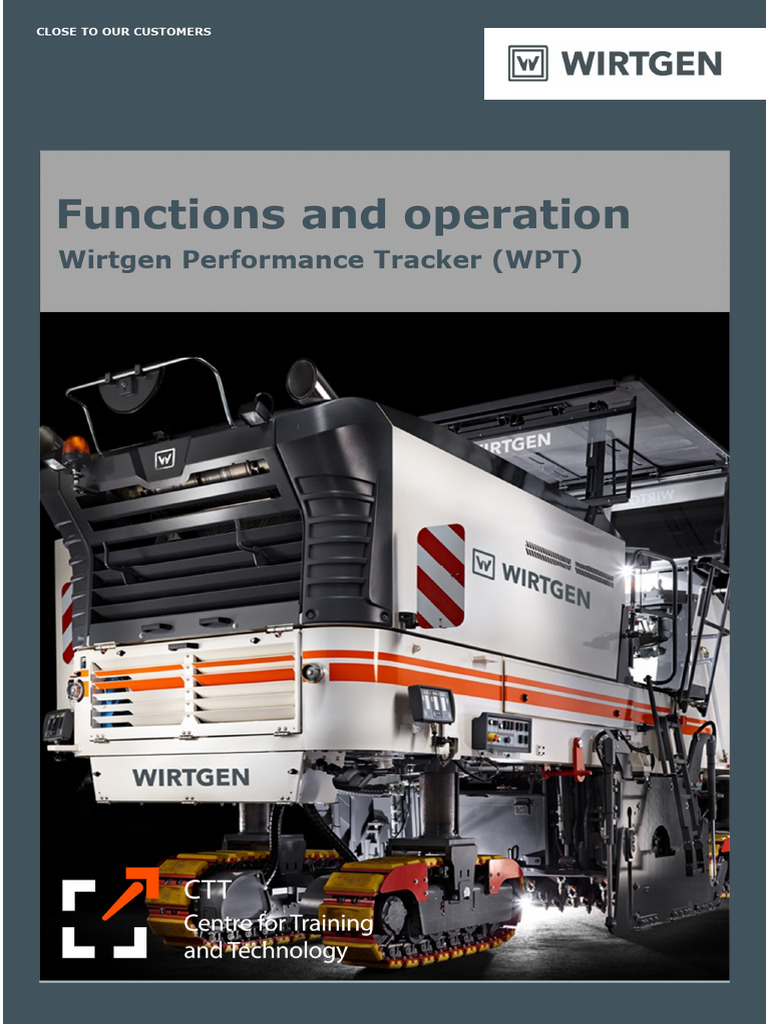 Wirtgen Performance Tracker Overview | PDF | Image Scanner | Light ...