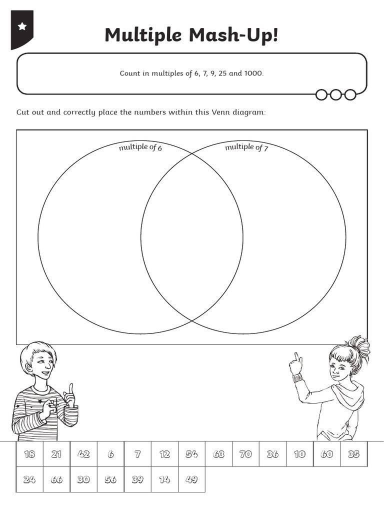 Grade 4 Multiples Venn Diagram Activity | PDF | Mathematics