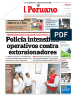 El Peruano: Policía Intensifica Operativos Contra Extorsionadores