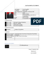Daftar Riwayat Hidup