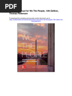 Solution Manual For We The People 13th Edition Thomas Patterson