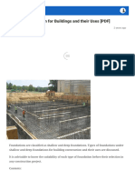 Types of Foundation For Buildings and Their Uses (PDF) : The Constructor
