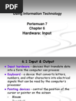 Using Information Technology: Hardware: Input