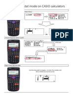 How To Use Stat Mode On CASIO Calculators (Adv.)