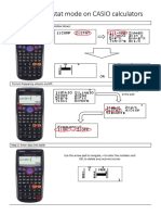 How To Use Stat Mode On CASIO Calculators